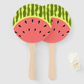 Wassermelone Stripe Pink Fächer (Vorne und Hinten)