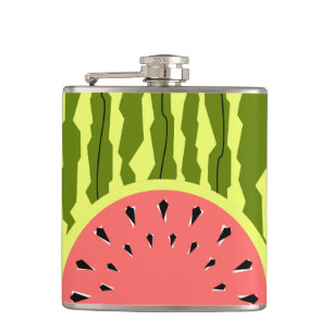Wassermelone Stripe Pink Flachmann