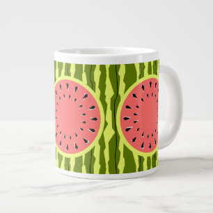 Wassermelone Stripe Pink Jumbo-Tasse