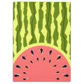 Wassermelone Stripe Pink Klemmbrett (Rückseite)