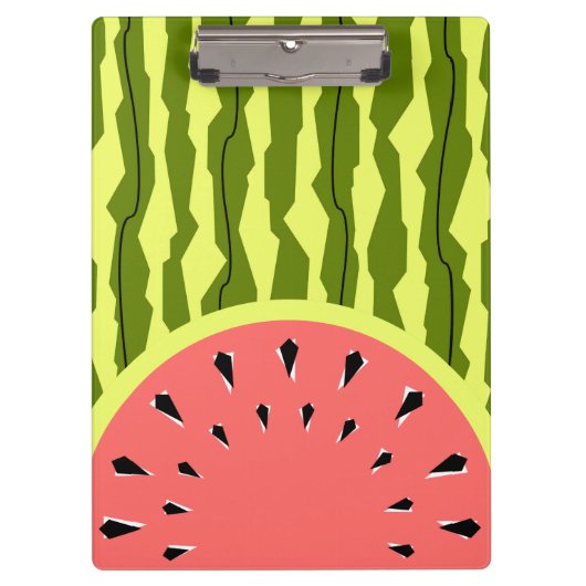 Wassermelone Stripe Pink Klemmbrett (Vorderseite)