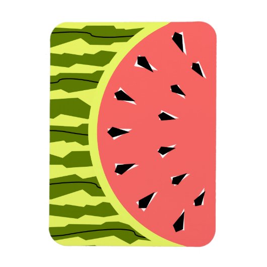 Wassermelone Stripe Pink Magnet (Vertikal)