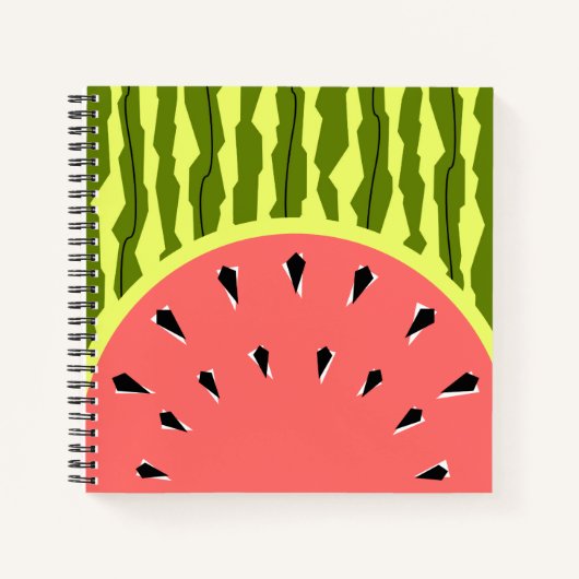 Wassermelone Stripe Pink Notizblock (Vorderseite)