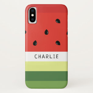 Wassermelone Stripes individuelle Name Telefongeh Case-Mate iPhone Hülle