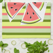 Wassermelone Stuck Strickküche Handtuch (Gefaltet)