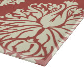 Wassermelone Südliche Hütte Damask Cutting Board Schneidebrett (Ecke)