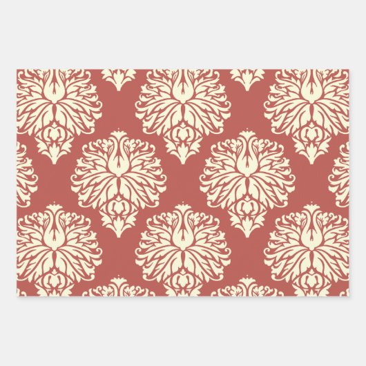 Wassermelone Südliche Hütte Damaskus Geschenkpapier Set (Vorderseite 2)