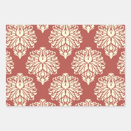 Wassermelone Südliche Hütte Damaskus Geschenkpapier Set (Vorderseite)