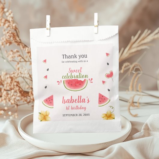 Wassermelone Süße Girl Geschenktütchen