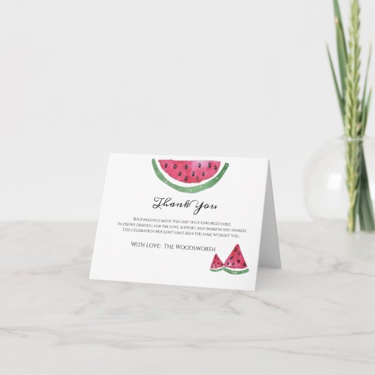 Wassermelone Süße Mädchen Sommer Danke  (Vorderseite)