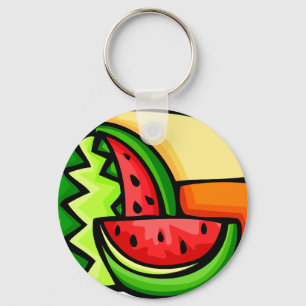 Wassermelone-Tag am 3. August Schlüsselanhänger