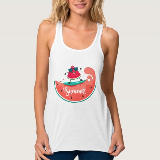 Wassermelone-Tank Tank Top (Vorderseite)