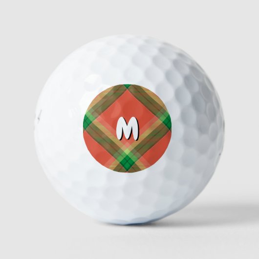 Wassermelone Tartan Golf Balls Golfball (Vorderseite)