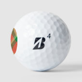 Wassermelone Tartan Golf Balls Golfball (Logo)