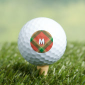 Wassermelone Tartan Golf Balls Golfball (Insitu T-Shirt)