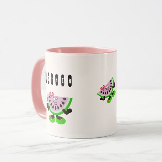 Wassermelone Tasse (Vorderseite Links)