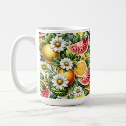 Wassermelone-Tasse, Sommer-Tasse, Design-Lemon-Kaf Kaffeetasse (Links)