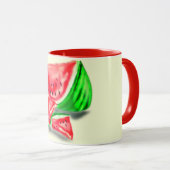 Wassermelone Tasse - Spaß (VorderseiteRechts)