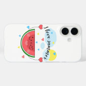 Wassermelone, Text, "I Liebe Summer" Case-Mate iPhone Hülle (Rückseite (Horizontal))