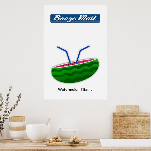 Wassermelone Titanic Poster (Küche)