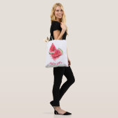 Wassermelone Tote Bag mit benutzerdefiniertem Text Tasche (Am Model)