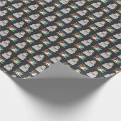 Wassermelone-Trägheits-Muster Geschenkpapier (Ecke)