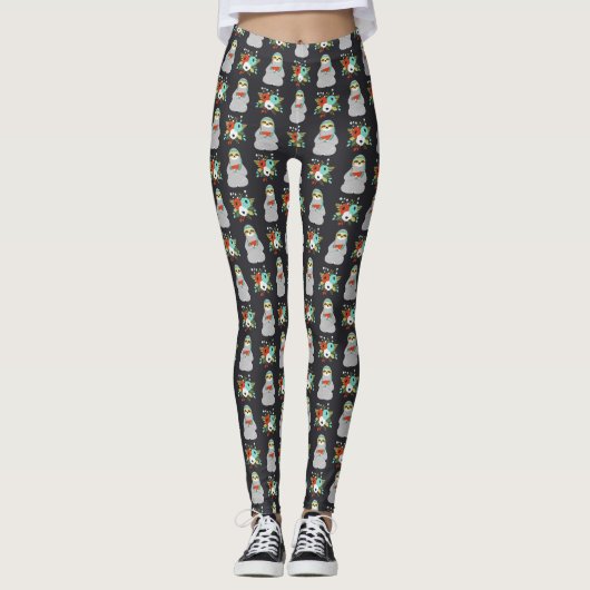 Wassermelone-Trägheits-Muster Leggings (Vorderseite)