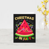 Wassermelone Tree Funny Christmas im Juli Beach Su Karte (Gelbe Blume)