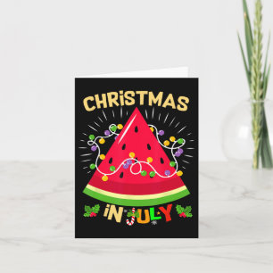 Wassermelone Tree Funny Christmas im Juli Beach Su Karte