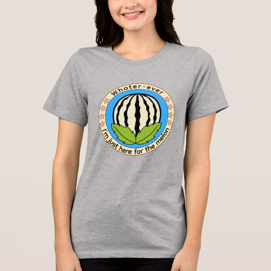 Wassermelone Tri-Blend Shirt (Vorderseite)