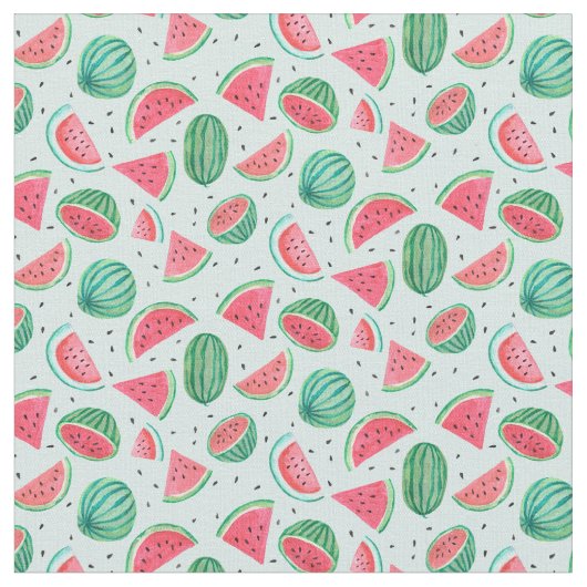 Wassermelone | Tropischer Fruchtsommer | Stoff (Nahaufnahme)