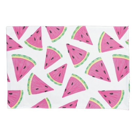 Wassermelone tropisches Fruchtmuster Kissenbezug (Vorderseite)