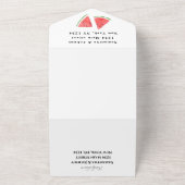 Wassermelone Tropisches Obst Niedlich Rustikale Ho All In One Einladung (Außenbereich)