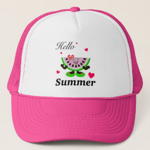Wassermelone Truckerkappe
