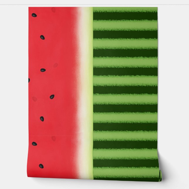 Wassermelone (Übergang - horizontale Grenze) Tapete (Abrollen)