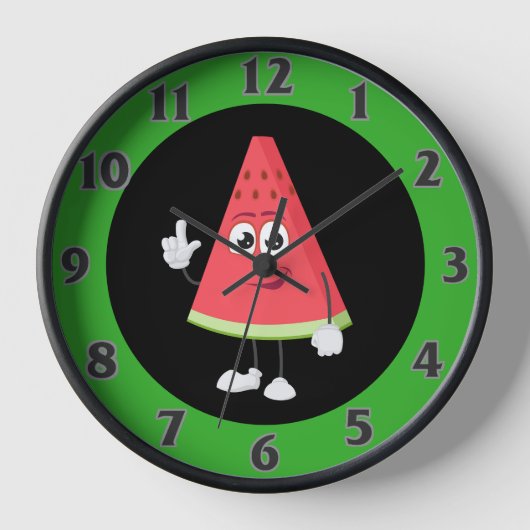 Wassermelone Uhr (Vorderseite)