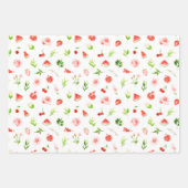 Wassermelone und Granatapfelmuster Geschenkpapier Set (Vorderseite)