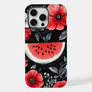 Wassermelone und Mohn iPhone 15 Pro Max Hülle