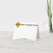 Wassermelone-und Pferdewäsche-Zeichen (horizontal) Karte (Rückseite)