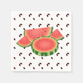 Wassermelone und Samen Picnic Serviette
