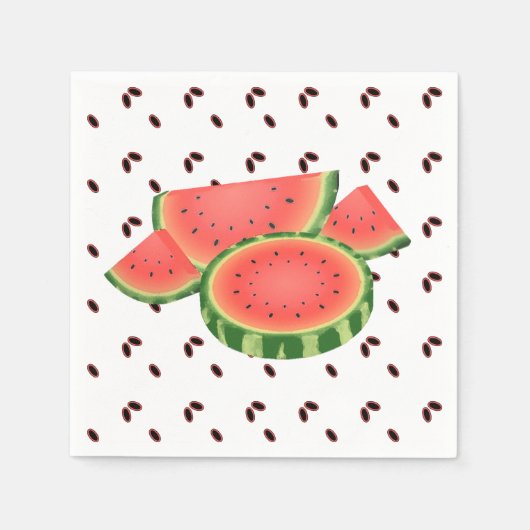 Wassermelone und Samen Picnic Serviette (Vorderseite)