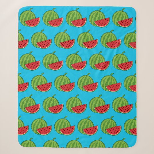 Wassermelone und Schnitte Sherpadecke (Vorderseite)