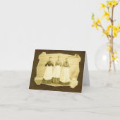 Wassermelone und Schürze Vintag Notecard Karte (Gelbe Blume)