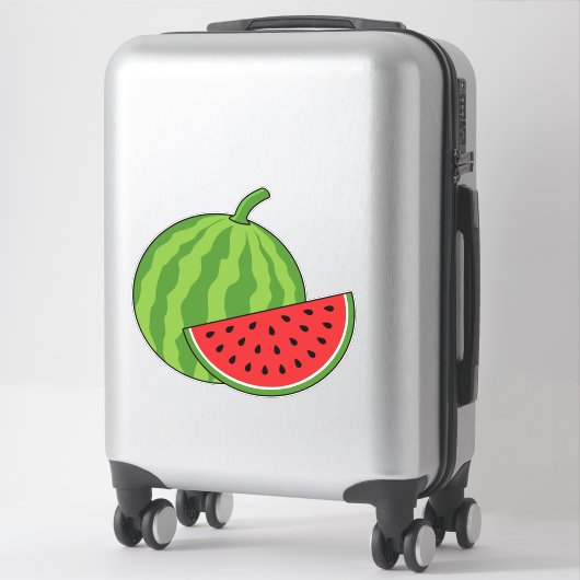 Wassermelone und Slice Aufkleber (Koffer)