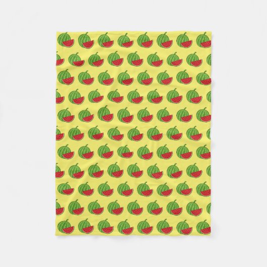Wassermelone und Slice Fleecedecke (Vorderseite)