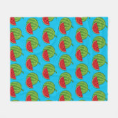 Wassermelone und Slice Fleecedecke (Vorderseite (Horizontal))