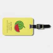 Wassermelone und Slice Gepäckanhänger (Vorderseite horizontal)