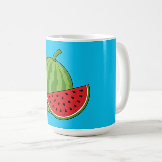 Wassermelone und Slice Kaffeetasse (VorderseiteRechts)