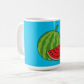 Wassermelone und Slice Kaffeetasse (Vorderseite Links)
