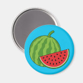 Wassermelone und Slice Magnet (Vorderseite/Rückseite)